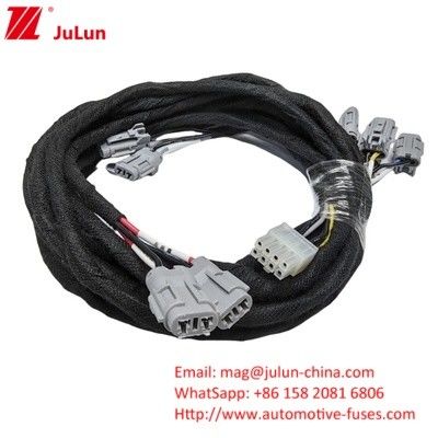 Adaptador de fio de tomada de LED para faróis de automóveis à prova d'água H1 9005/9006 Fêmea para macho PVC Isolamento Luz baixa