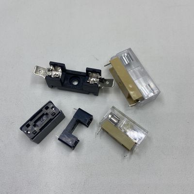 5x20mm ou 6x30mm placa de PCB montar segurador de fusível de vidro para sistemas de energia em carros preto azul ouro transparente