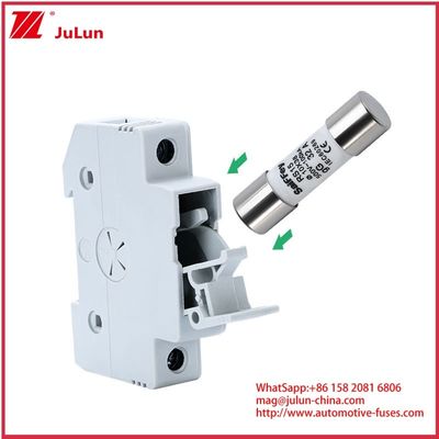 RS15 GG32A 500VDC 100KA Fusíveis Cerâmicos Automóveis 10*38mm Portador IEV60269