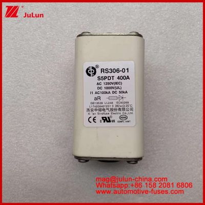 400A AC1250V IEC 100KA DC1000V UL AR Quadrado Cerâmico Automóvel Fusíveis Automóveis Proteção de Circuito Para Veículos Elétricos E Automóveis
