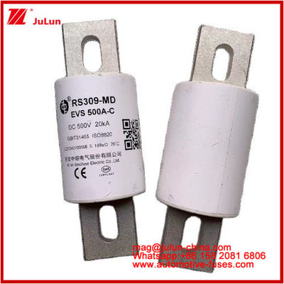 RS309-EVS 500A-C 500VDC 20KA GB Sistema de bateria de potência cerâmica tubular Fusíveis automotivos cerâmicos para veículos elétricos e sistemas de potência