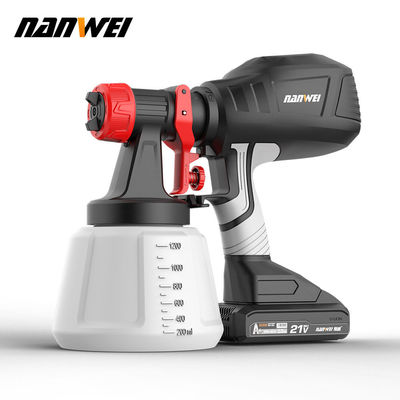 Popular High Spray Air Spray 700ml Pressure Paint Gun Cordless Portátil Elétrico 1.5mm 1.0mm Diy Grade Bateria Alimentada Renovar Reconstruir Casa Jardim