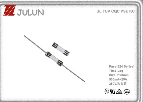 Fusível diminuto cerâmico da retardação de tempo do tubo 250VAC para a indústria de iluminação